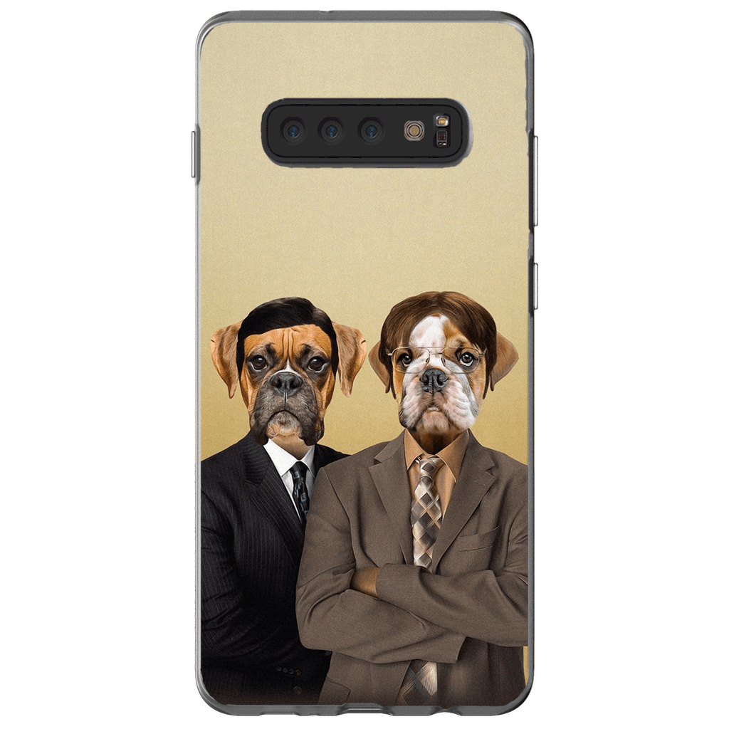 &#39;The Woofice&#39; Personalized 2 Pet Phone Case