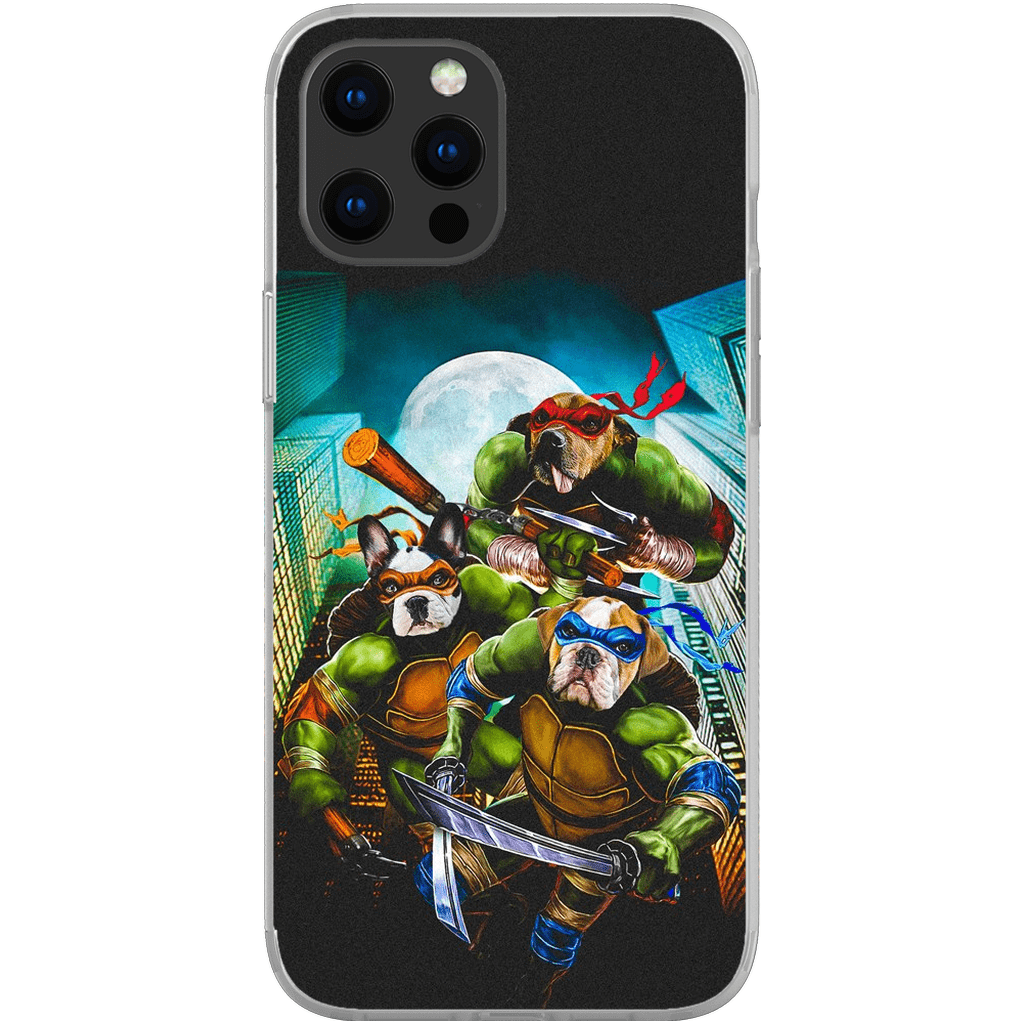 &#39;Teenage Mutant Ninja Doggos&#39; Personalized 3 Pet Phone Case