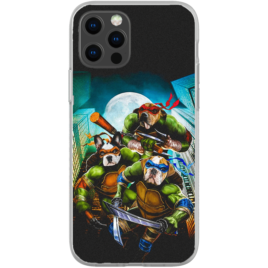 &#39;Teenage Mutant Ninja Doggos&#39; Personalized 3 Pet Phone Case