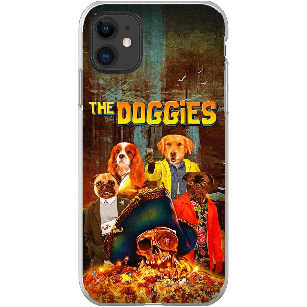 &#39;The Doggies&#39; Funda personalizada para teléfono con 4 mascotas