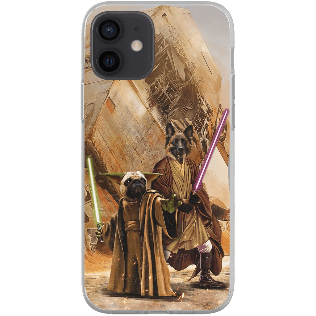 &#39;Yodogg &amp; Jedi-Doggo&#39; Personalized 2 Pet Phone Case