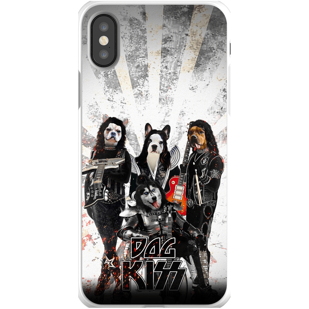 Funda personalizada para teléfono con 4 mascotas &#39;Kiss Doggos&#39;