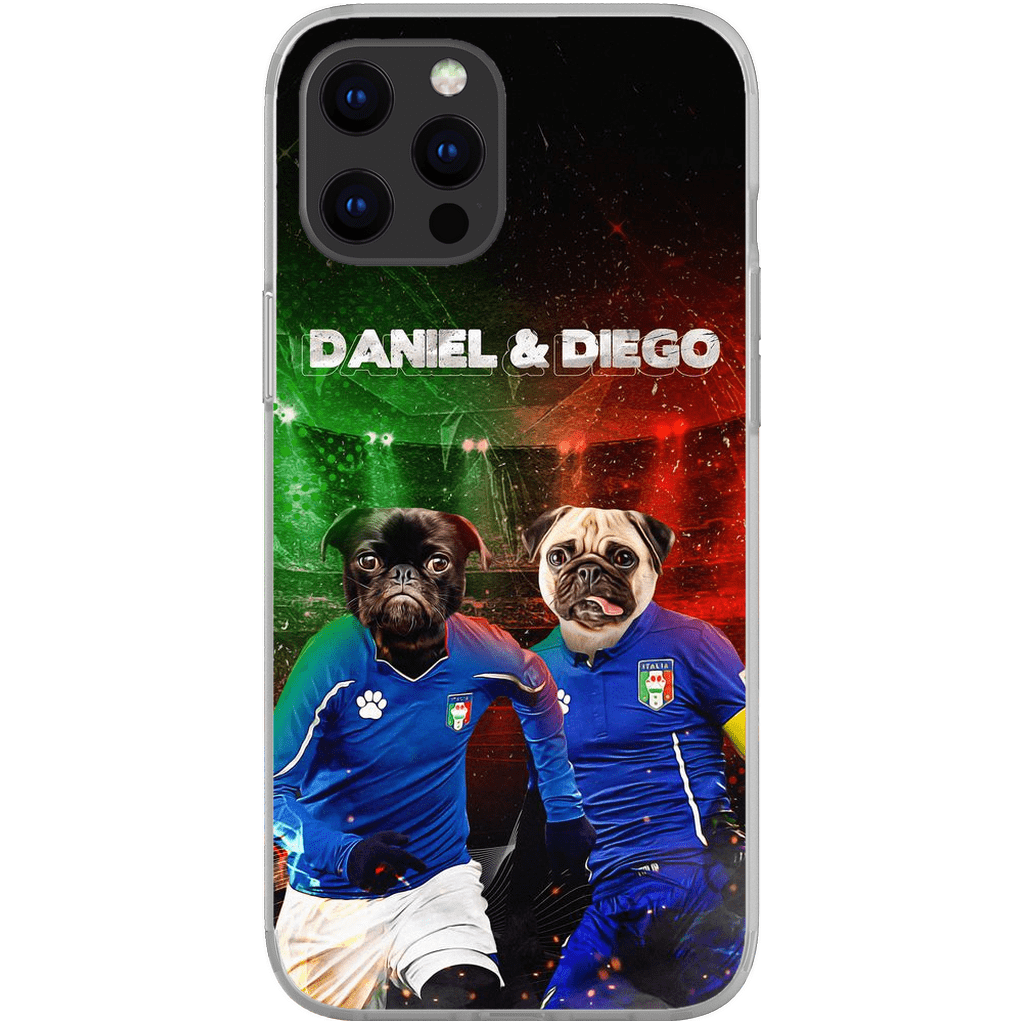 &#39;Italy Doggos&#39; Personalized 2 Pet Phone Case