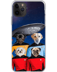 'Doggo-Trek' Funda personalizada para teléfono con 4 mascotas