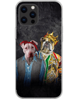 Funda personalizada para teléfono con 2 mascotas '2Paw And Notorious DOG'