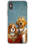 'King and Queen' Personalized 2 Pets Phone Case