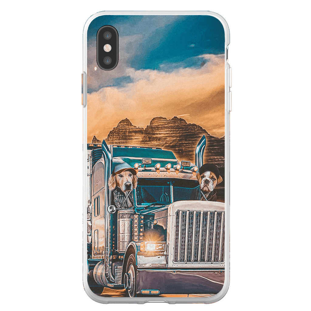 &#39;The Truckers&#39; Personalized 2 Pet Phone Case