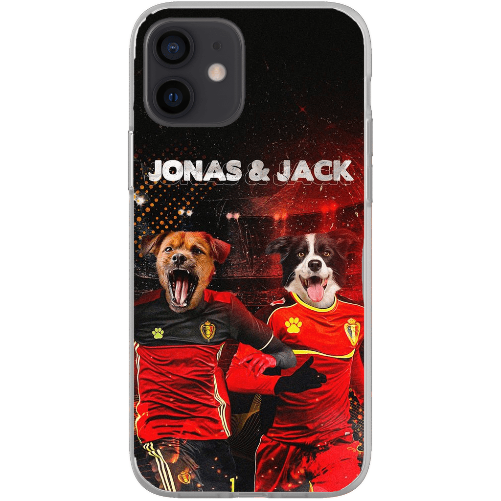 &#39;Belgium Doggos&#39; Personalized 2 Pet Phone Case