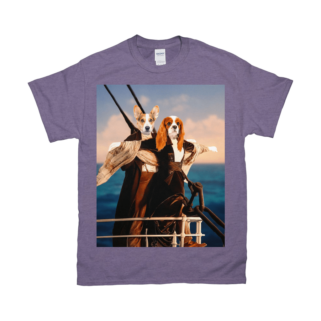 Camiseta personalizada para 2 mascotas &#39;Titanic Doggos&#39; 