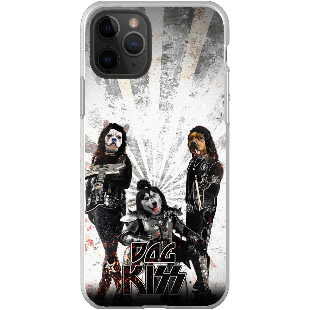 &#39;Kiss Doggos&#39; Personalized 3 Pet Phone Case