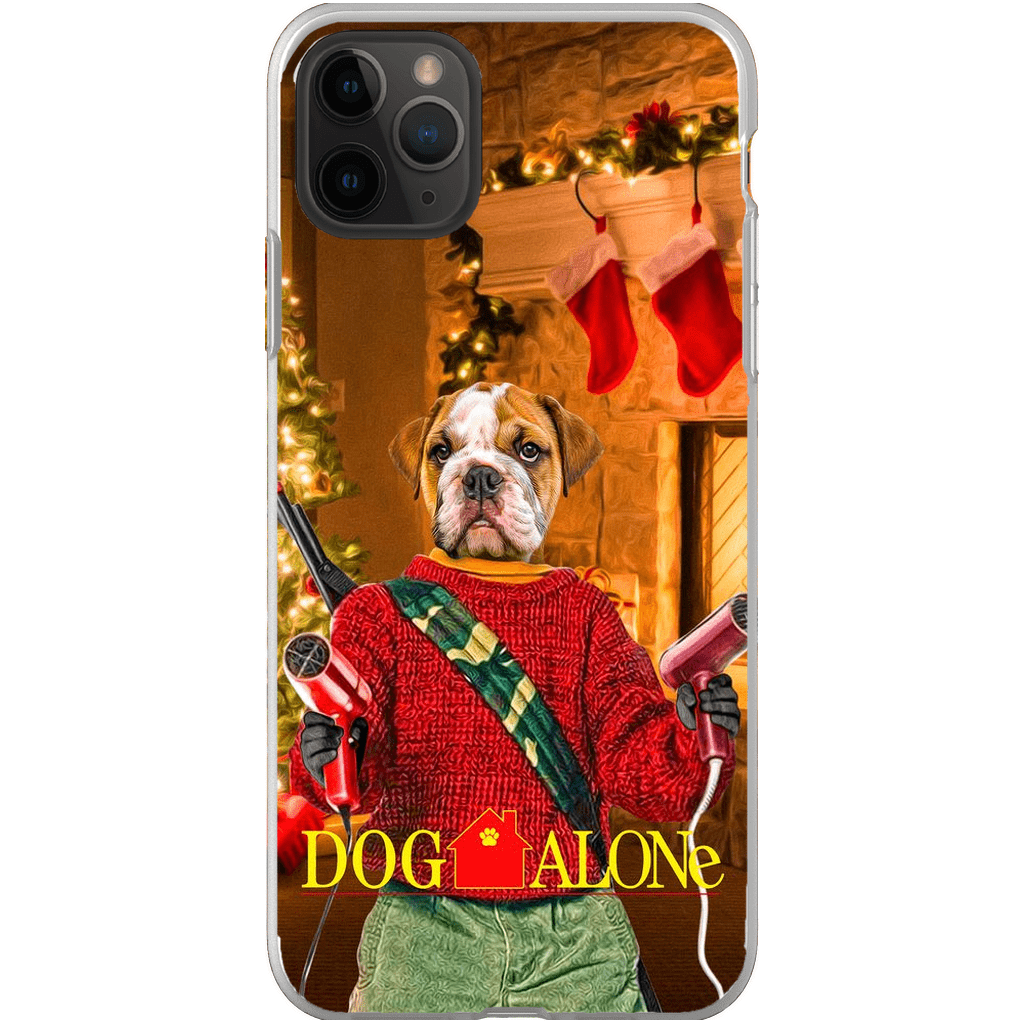 &#39;Dog Alone&#39; Personalized Phone Case