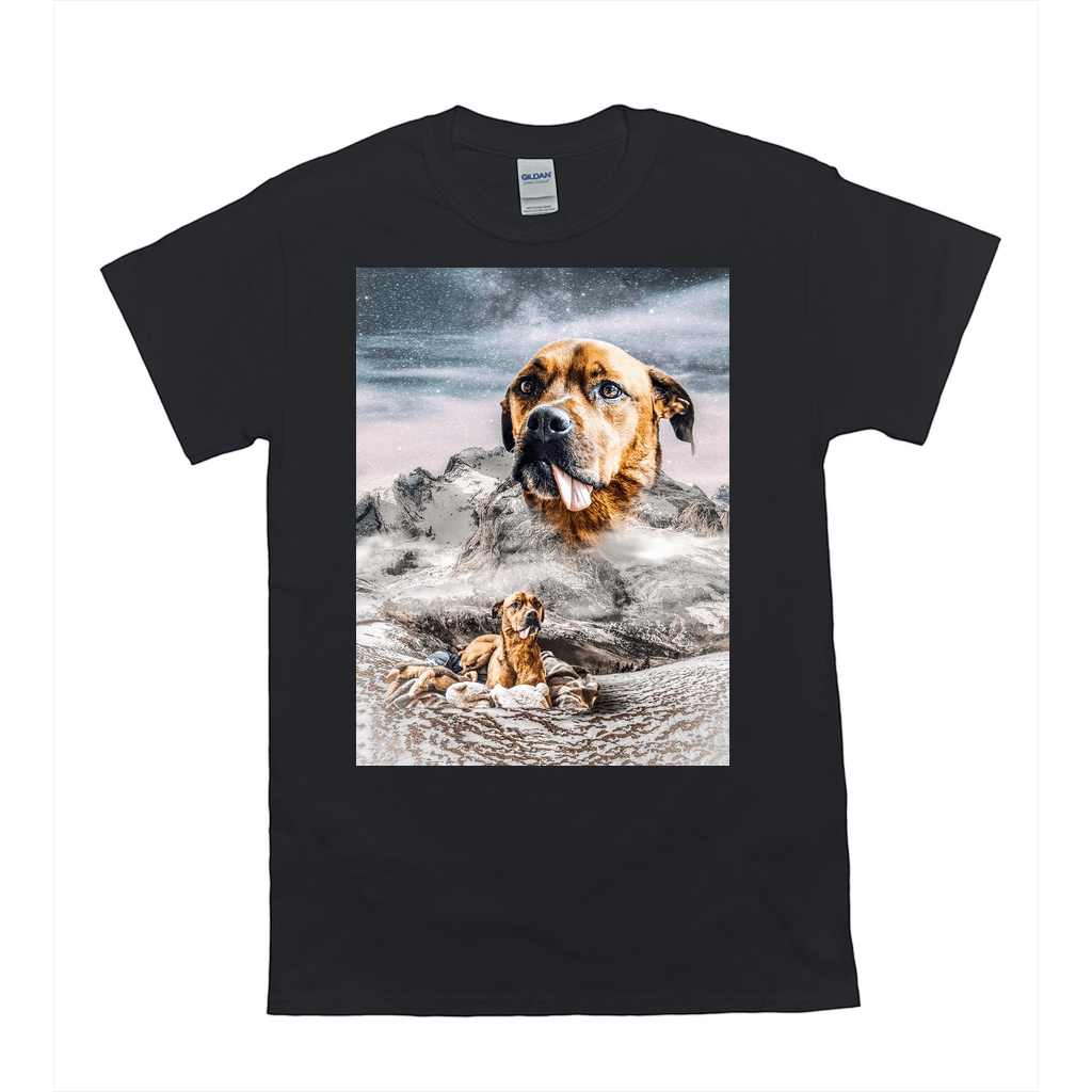 Camiseta personalizada para mascotas &#39;Majestic Snowy Mountain&#39; 