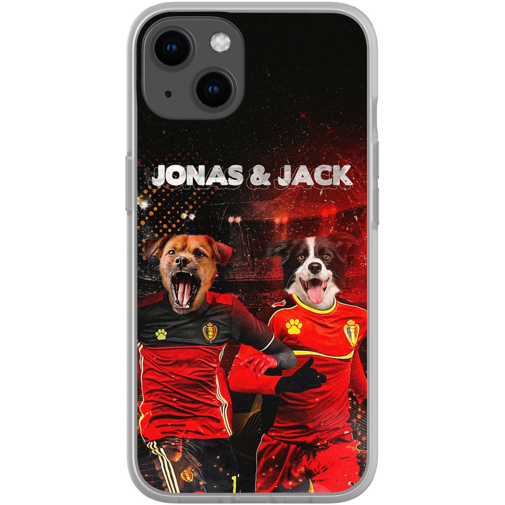 &#39;Belgium Doggos&#39; Personalized 2 Pet Phone Case