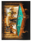 Manta personalizada para 5 mascotas 'The Pool Players' 