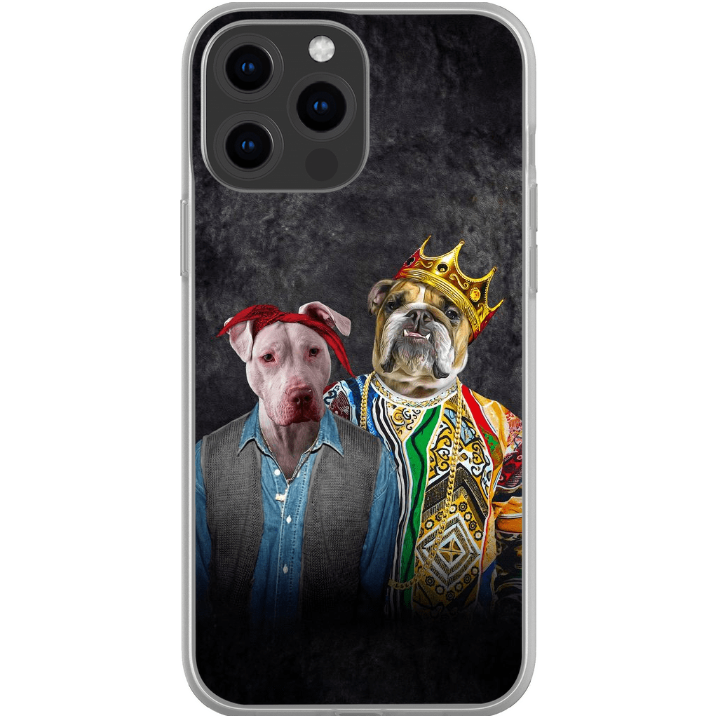 Funda personalizada para teléfono con 2 mascotas &#39;2Paw And Notorious DOG&#39;