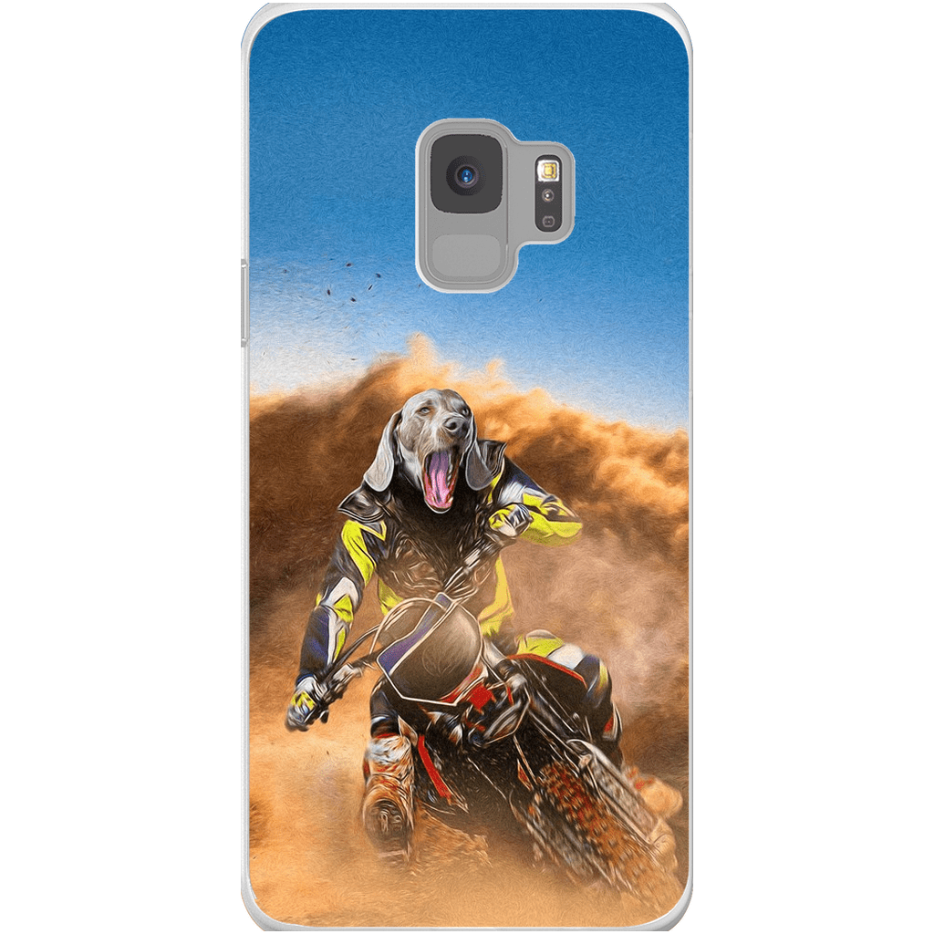 &#39;The Motocross Rider&#39; Personalized Phone Case