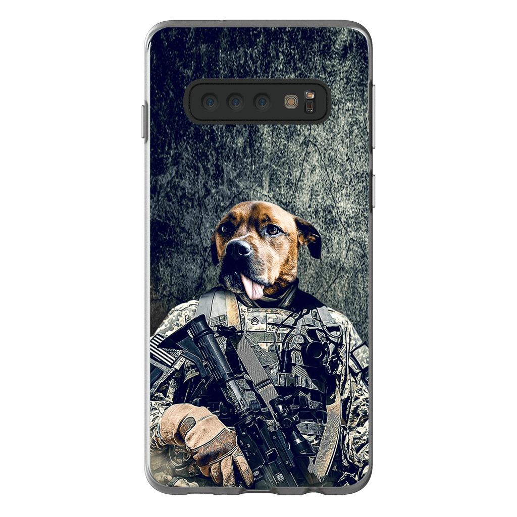 Funda para teléfono personalizada &#39;El veterano del ejército&#39;