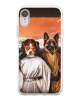 'Princess Leidown & Jedi-Doggo' Personalized 2 Pet Phone Case