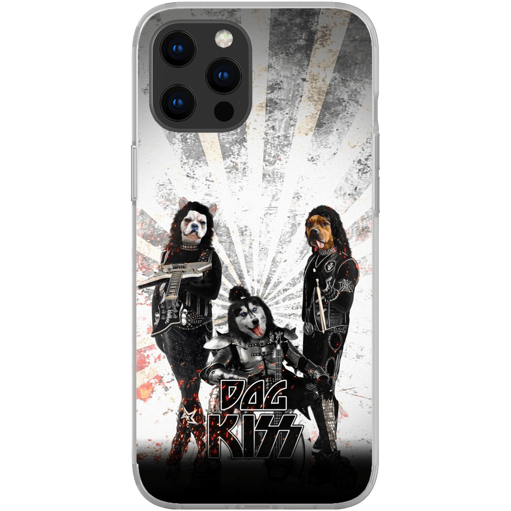 &#39;Kiss Doggos&#39; Personalized 3 Pet Phone Case