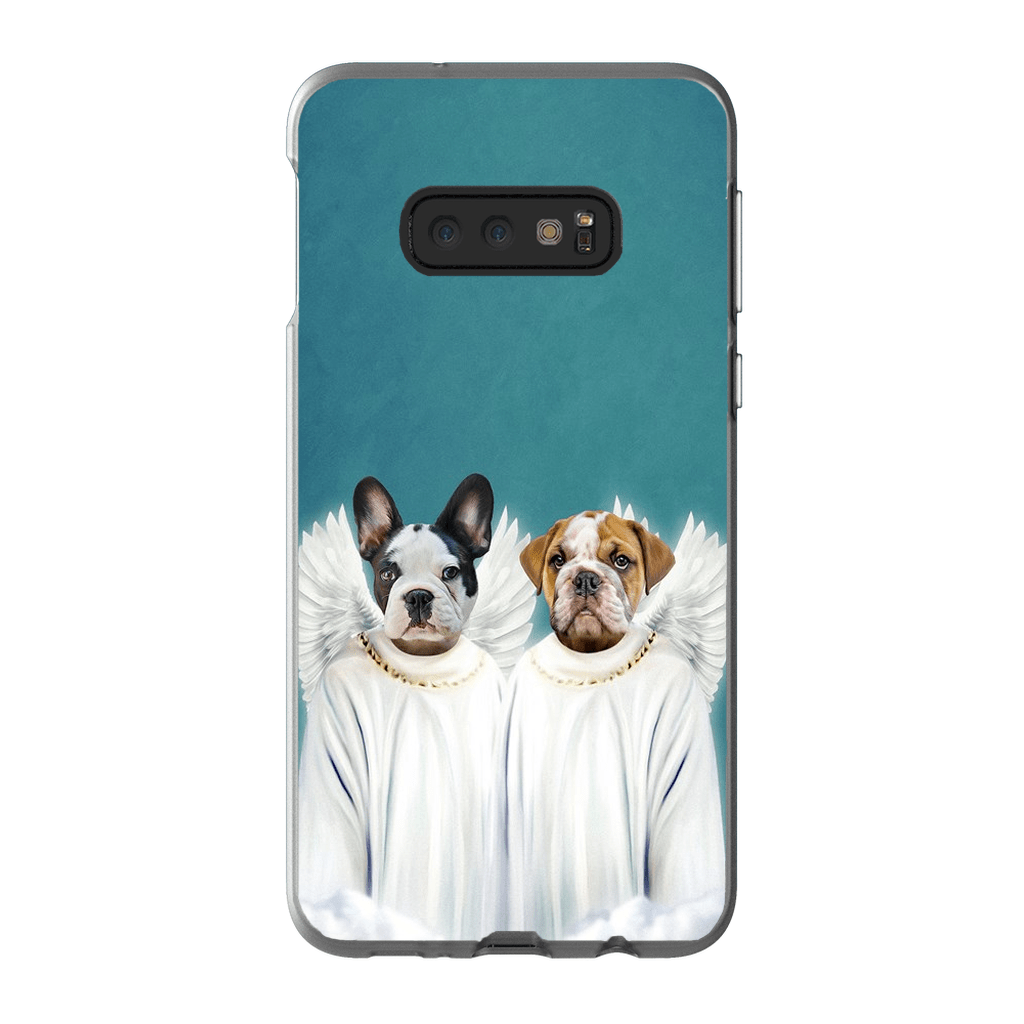 &#39;2 Angels&#39; Personalized Pets Phone Case