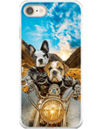 'Harley Wooferson' Funda para Móvil Personalizada con 2 Mascotas