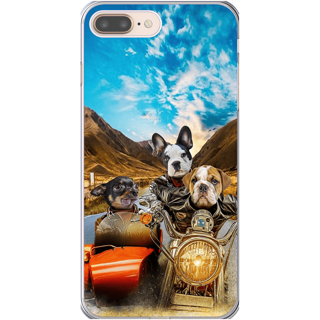 &#39;Harley Wooferson&#39; Funda personalizada para teléfono con 3 mascotas