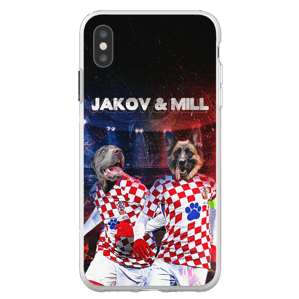 &#39;Croatia Doggos&#39; Personalized 2 Pet Phone Case