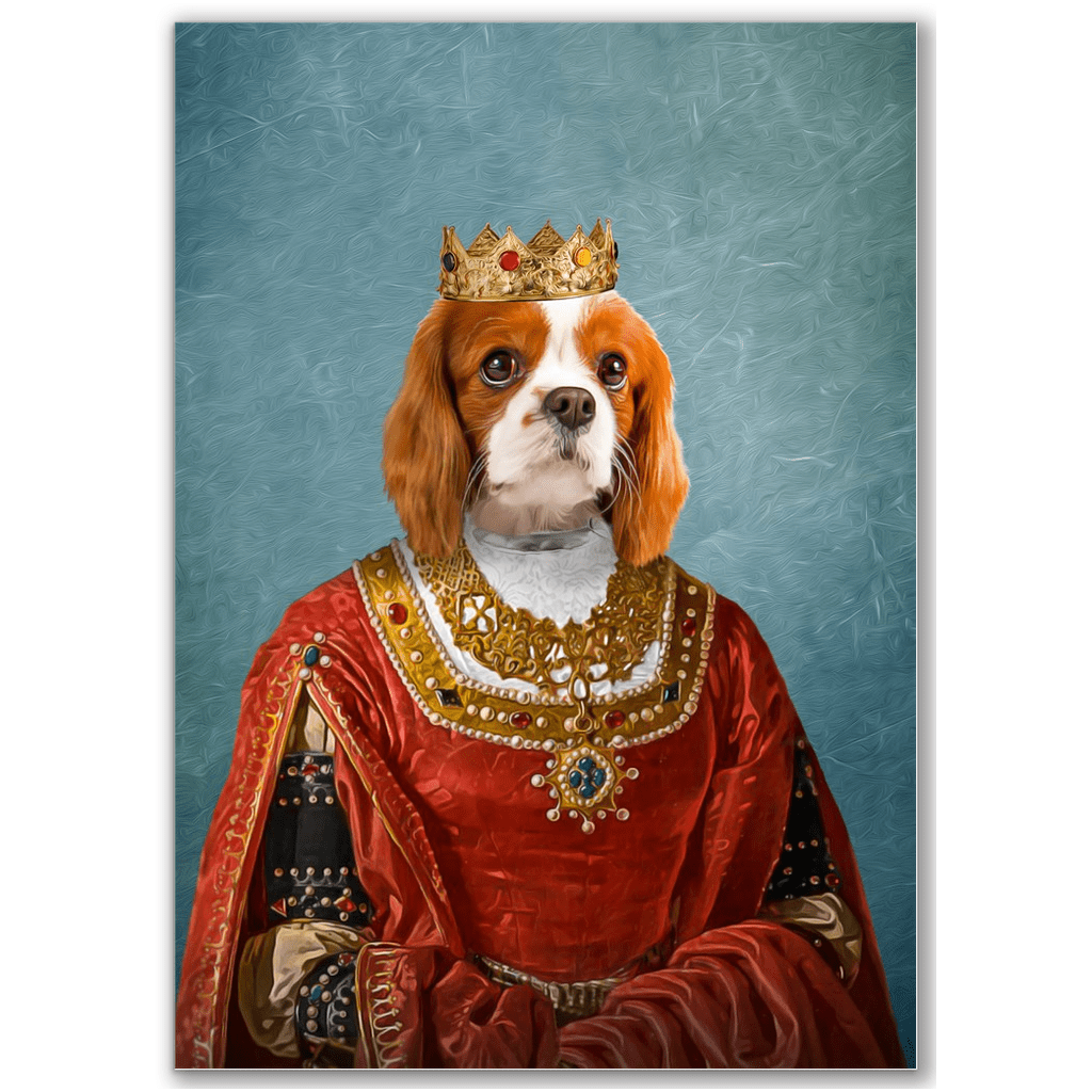 Póster Perro personalizado &#39;La Reina&#39;