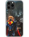 'Superdog & Batdog' Personalized 2 Pet Phone Case