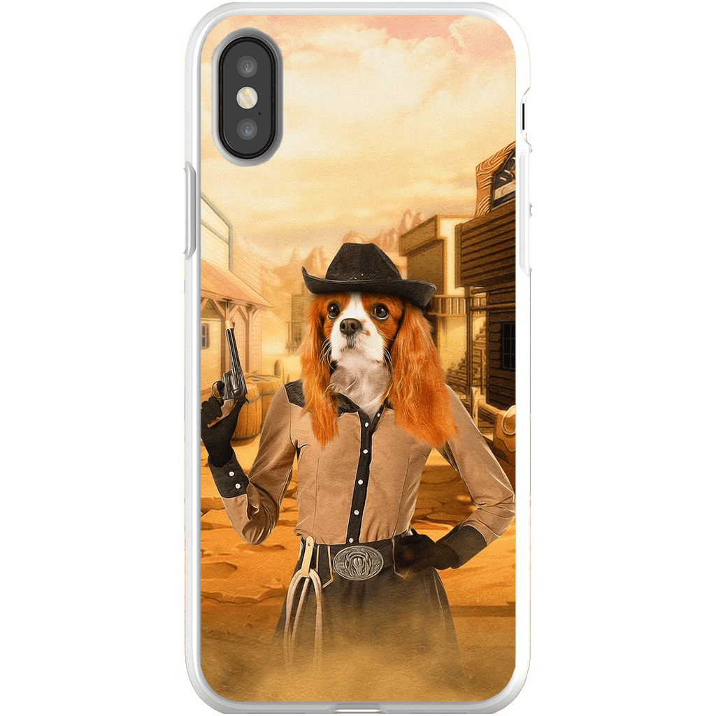 &#39;The Cowgirl&#39; Personalized Phone Case