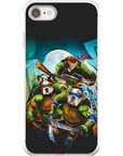 Funda personalizada para teléfono con 3 mascotas 'Teenage Mutant Ninja Doggos'