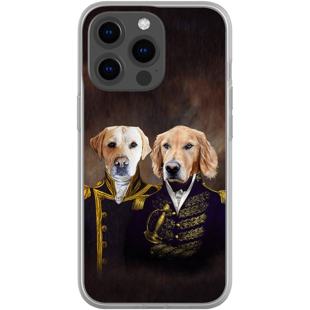 &#39;The Admiral and the Captain&#39; Personalized 2 Pet Phone Case