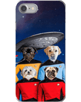 'Doggo-Trek' Funda personalizada para teléfono con 4 mascotas