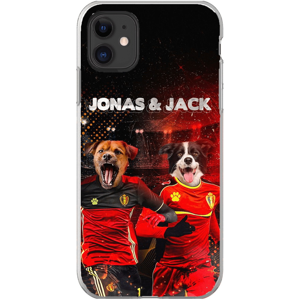 &#39;Belgium Doggos&#39; Personalized 2 Pet Phone Case