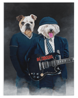 'AC/Doggos' Personalized 2 Pet Blanket