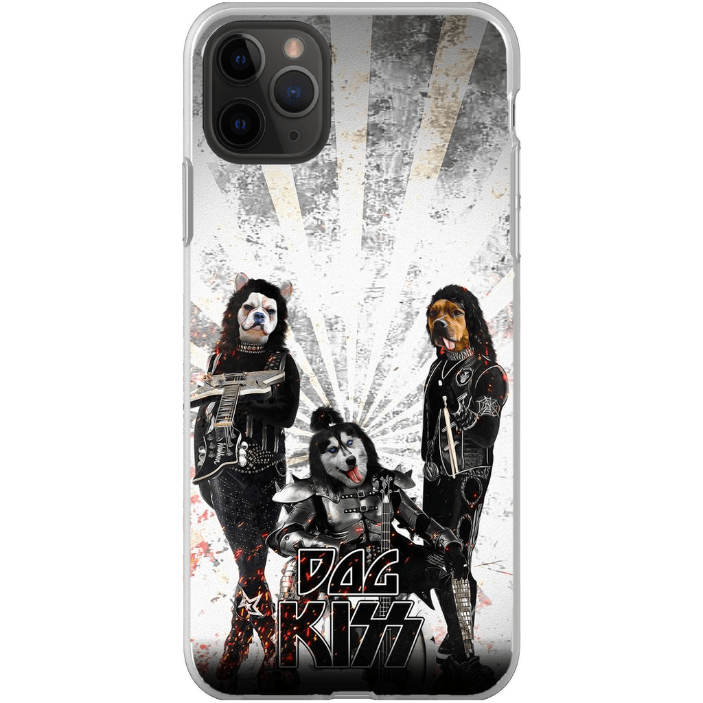 &#39;Kiss Doggos&#39; Personalized 3 Pet Phone Case