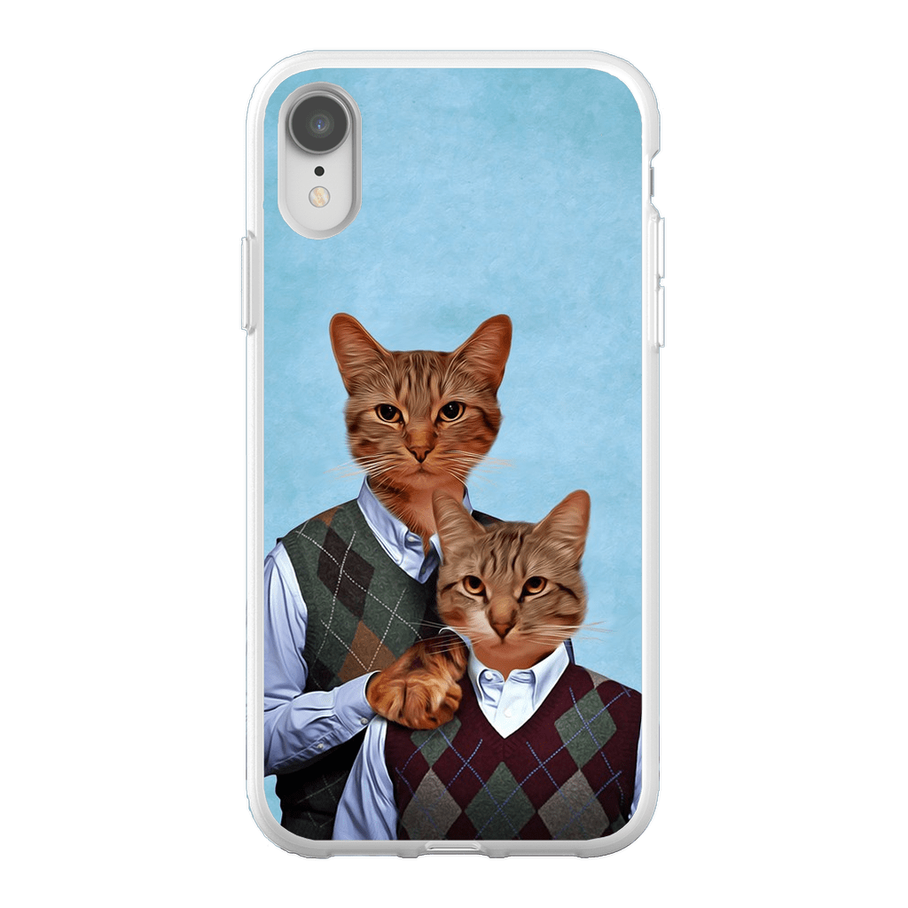 Funda personalizada para teléfono con 2 gatos &#39;Step Kitties&#39;