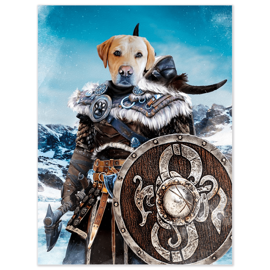 Póster Perro personalizado &#39;Viking Warrior&#39;