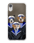 Funda personalizada para teléfono con 3 mascotas 'Los Marineros'