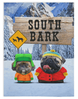 'South Bark' Personalized 2 Pet Blanket