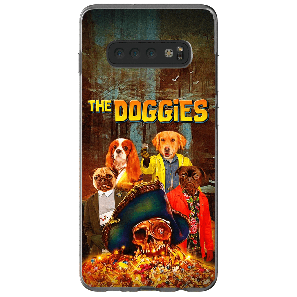 &#39;The Doggies&#39; Personalized 4 Pet Phone Case