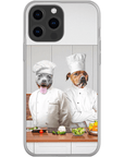 Funda personalizada para teléfono con 2 mascotas 'The Chefs'