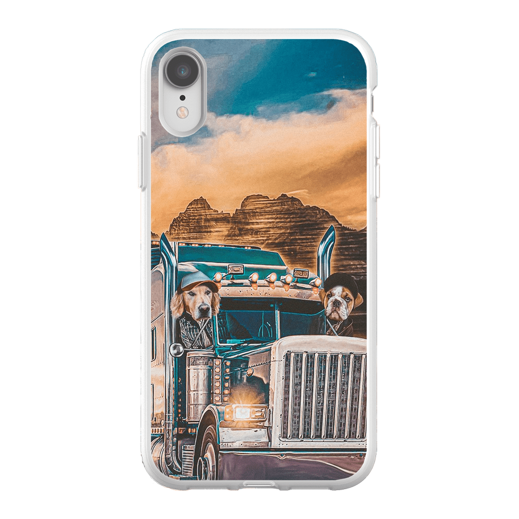 Funda personalizada para teléfono con 2 mascotas &#39;The Truckers&#39;