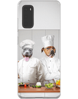 Funda personalizada para teléfono con 2 mascotas 'The Chefs'