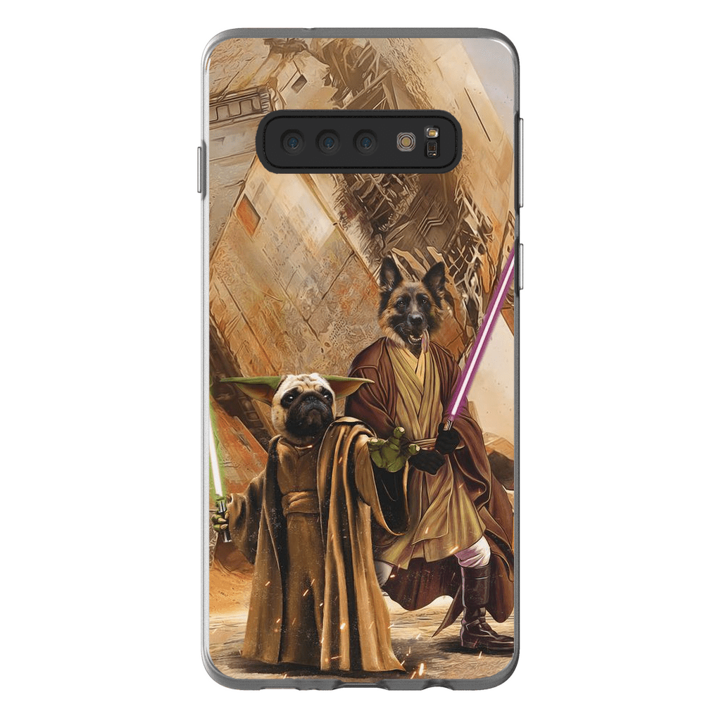 &#39;Yodogg &amp; Jedi-Doggo&#39; Personalized 2 Pet Phone Case