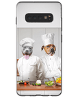 Funda personalizada para teléfono con 2 mascotas 'The Chefs'