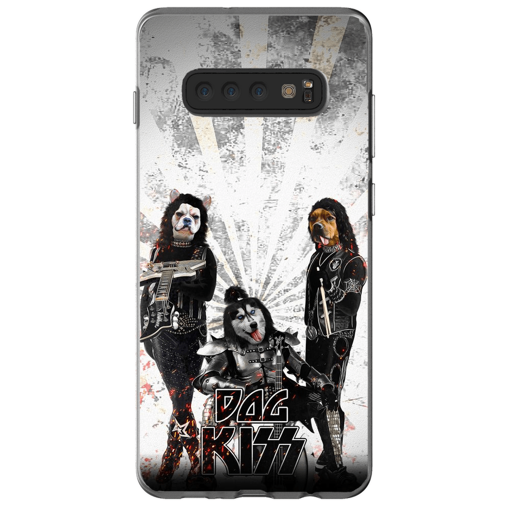 Funda personalizada para teléfono con 3 mascotas &#39;Kiss Doggos&#39;