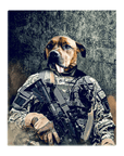 'US Army' Personalized Pet Standing Canvas