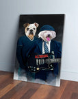 'AC/Doggos' Personalized 2 Pet Canvas