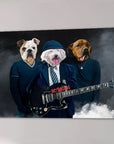 'AC/Doggos' Personalized 3 Pet Canvas